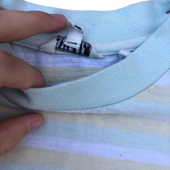 STRIPED Guess X ASAP Rocky T Shirt Small - Picture 5 of 5